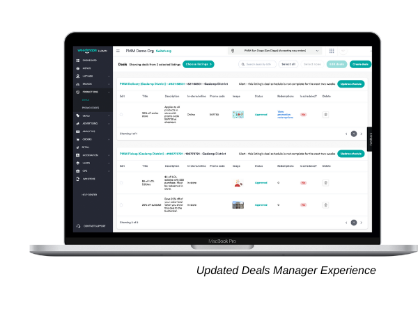 Deals Manager Experience Updated 