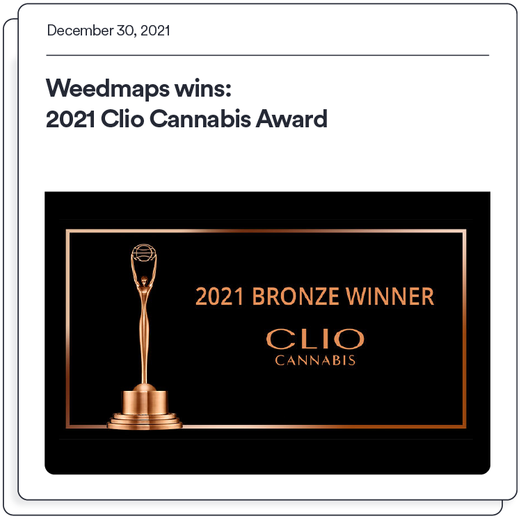 Weedmaps takes home 2021 Clio Cannabis Awards honors