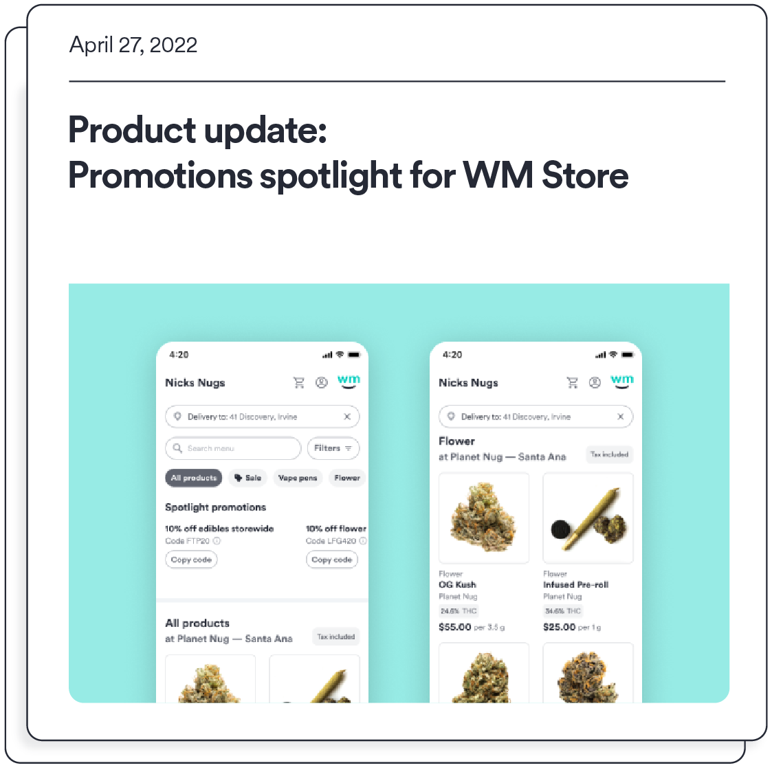WM Business Product Update